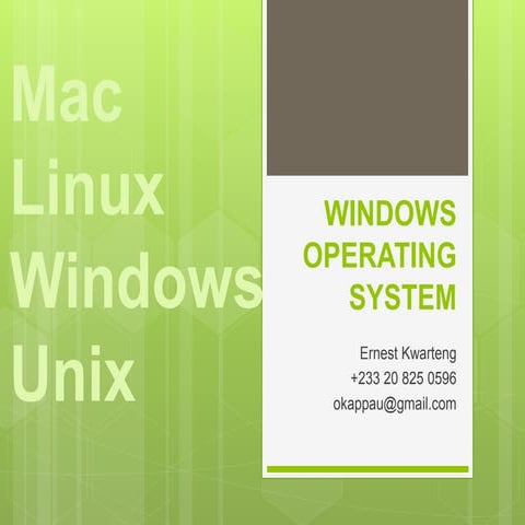 windows and its components | PPTX
