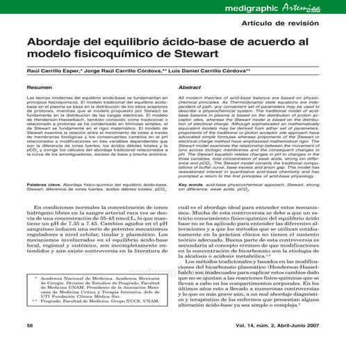 Principio fisicoquimico de Stewart