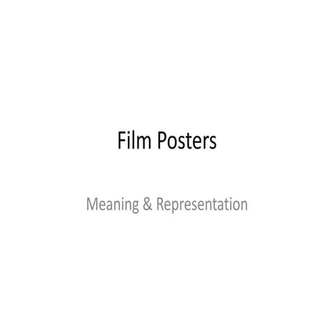 MS1 film poster conventions