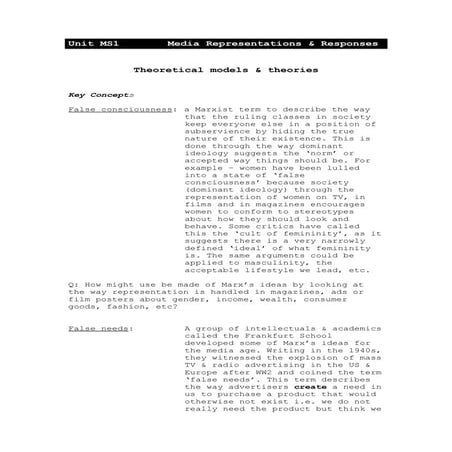 MS1 ideological theories