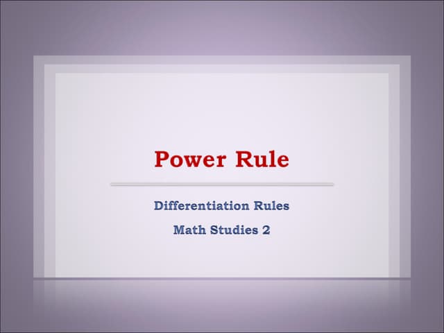 MS2 POwer Rules