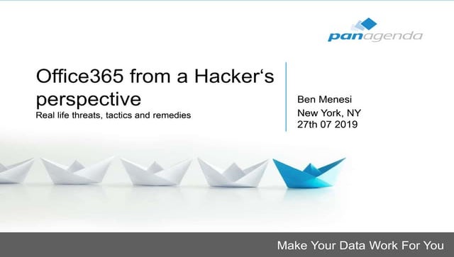 Microsoft365 from a Hacker's Perspective