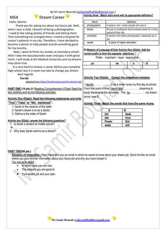MS4 seq 2 revision superlative & past & past continuous with while and when &...