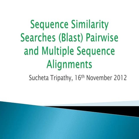 Sequence Alignment,Blast, Fasta, MSA