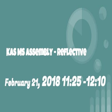 MS Assembly February 21, 2018