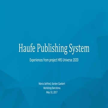 Microservice Transformation of the Haufe Publishing System
