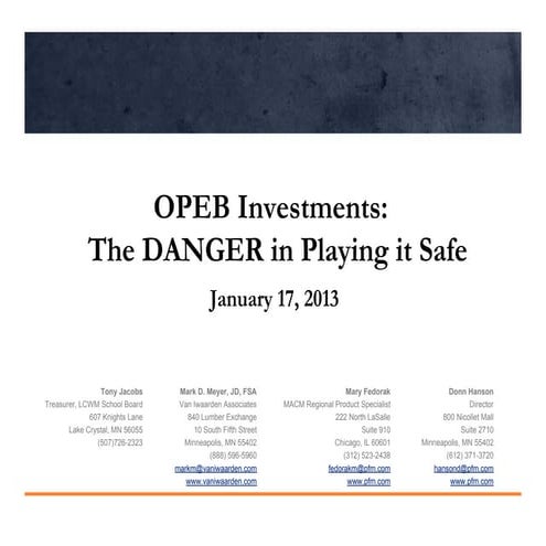Gasb 75 preparing for opeb overhaul | PPTX