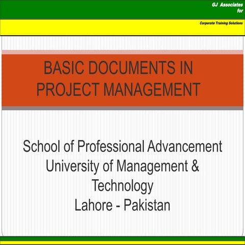 Basic Project documents