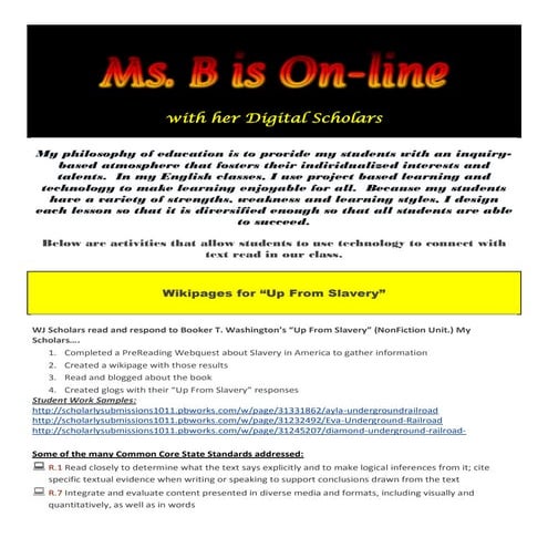 MsBisOnline with her scholars