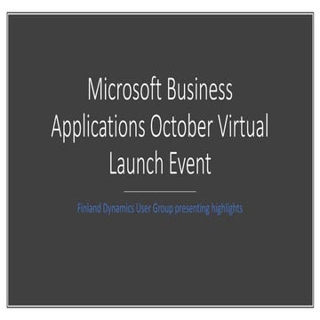 FDUG October 2019 Virtual Launch Event Highlights