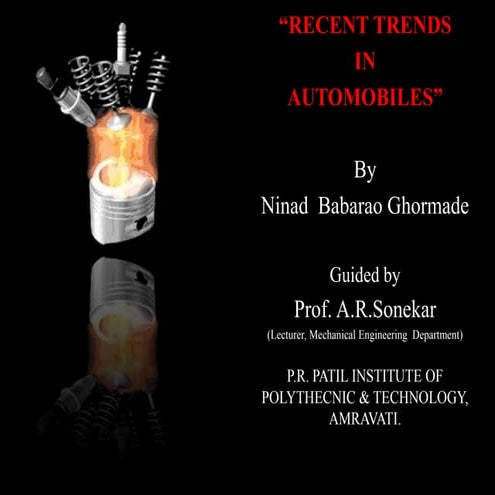Recent trends In Automobile