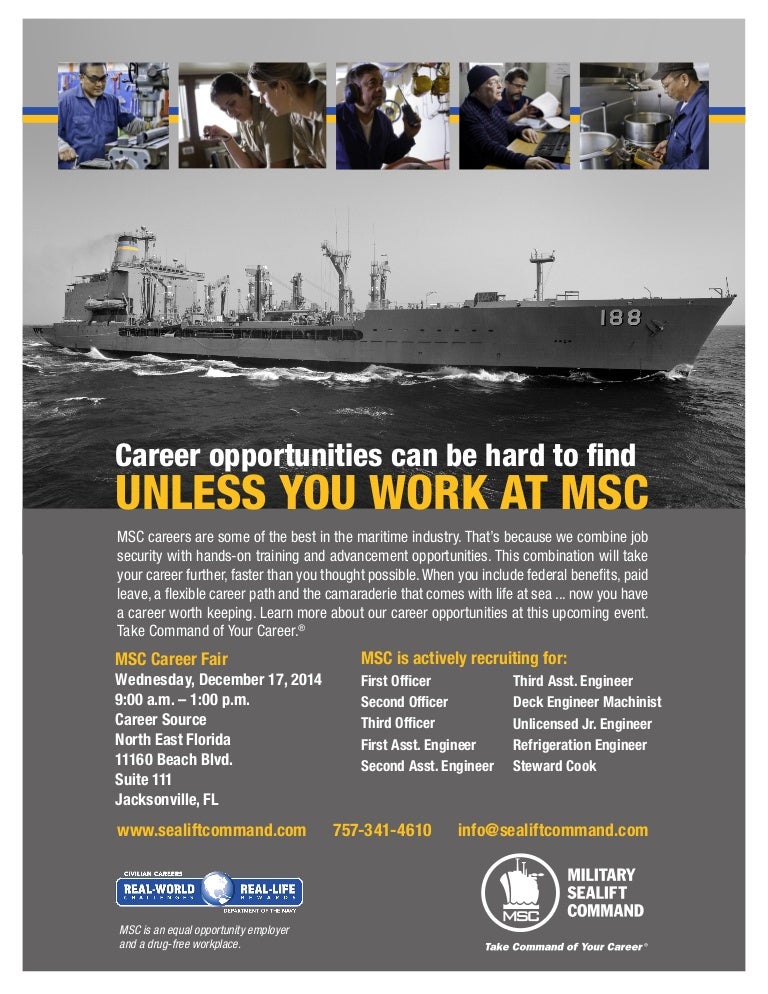 Military Sealift Command Job Fair