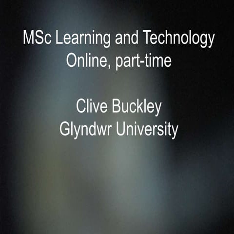 MSc learning and technology