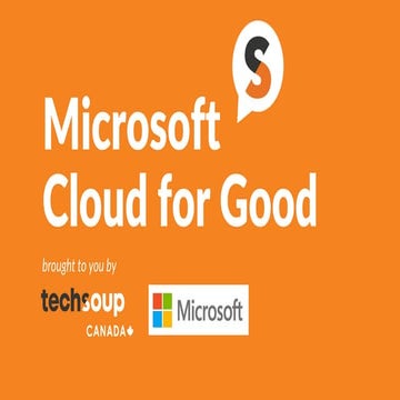Microsoft Cloud for Good