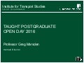 Postgraduate Open Day 2016