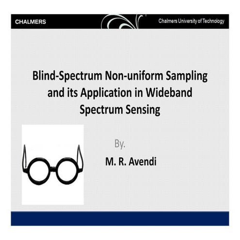Blind-Spectrum Non-uniform Sampling and its Application in Wideband Spectrum Sensing