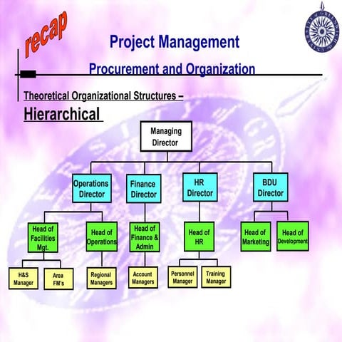 M Sc  P M  Lecture No 3   Project Organisation &  Procure 2