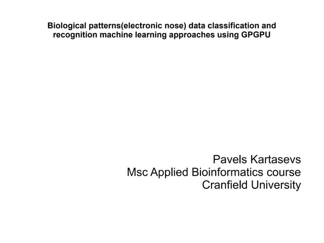 Msc presentation Bioinformatics