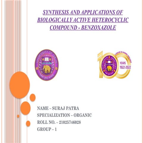 Synthesis and Applications of Biologically Active Heterocyclic Compound.pptx
