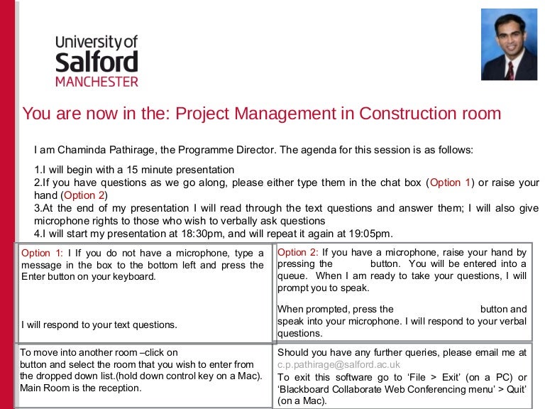 MSc Project Management in Construction