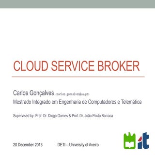 Master thesis presentation on 'Clou...