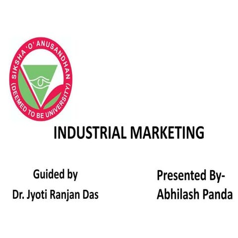 INDUSTRIAL MARKETING 