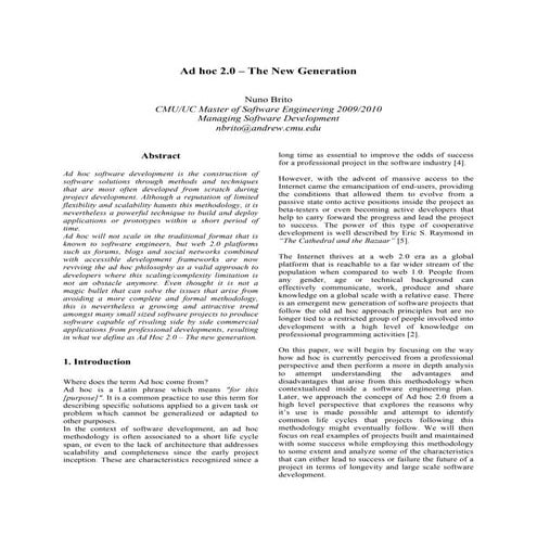 White paper - Adhoc 2.0