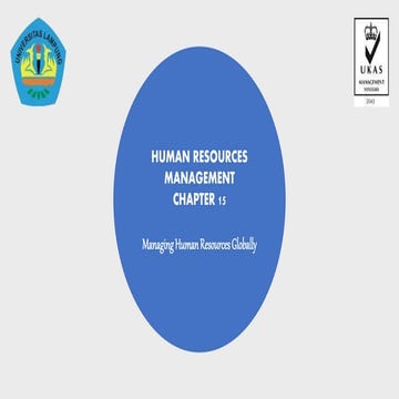 CH 15 Managing human resources globally | PDF