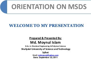 MSDS Presentation