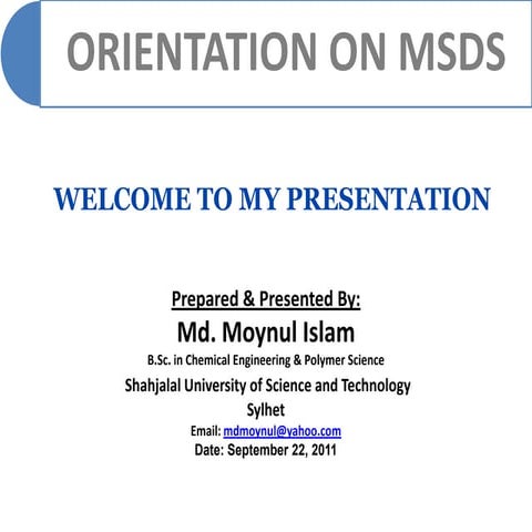 MSDS Presentation