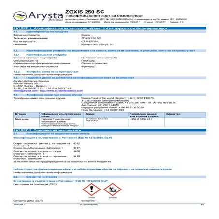 Msds ca701275 nl zoxis 250 sc bg v7.0 clp