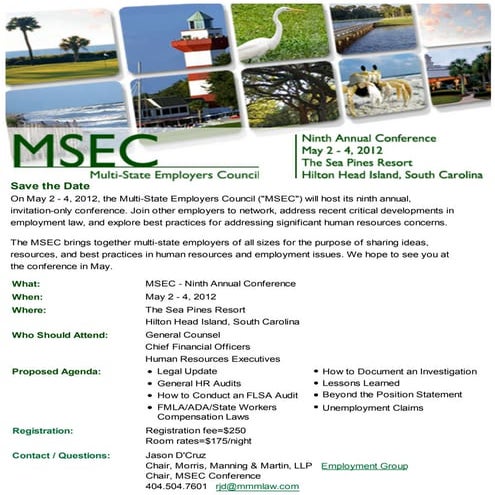 Msec conference save the date