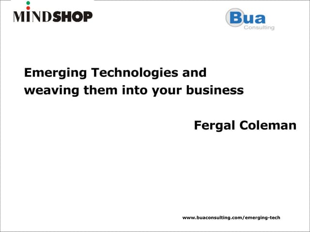 Emerging Web Technology