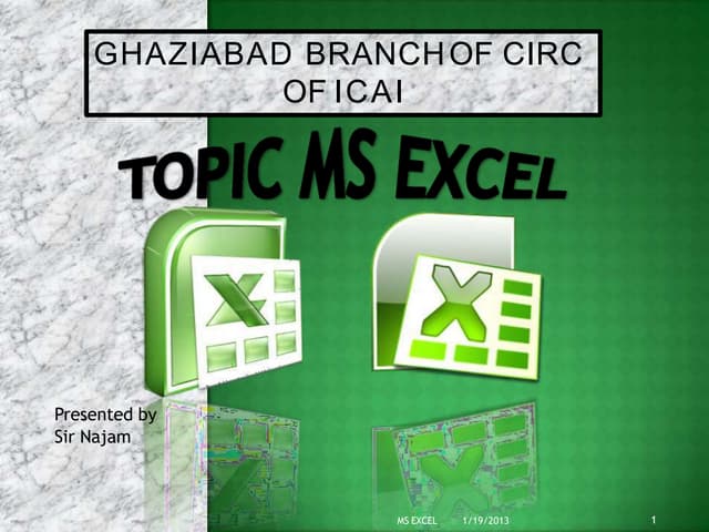 MS Excel Detailed intorduction.pptx
