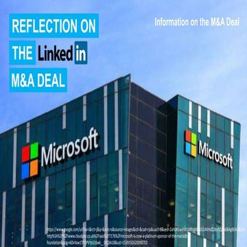 M&A Deal Microsoft Linkedin