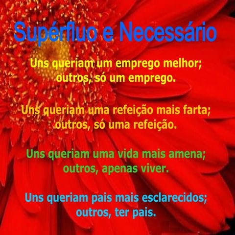 Supérfluo e necessário | PPS