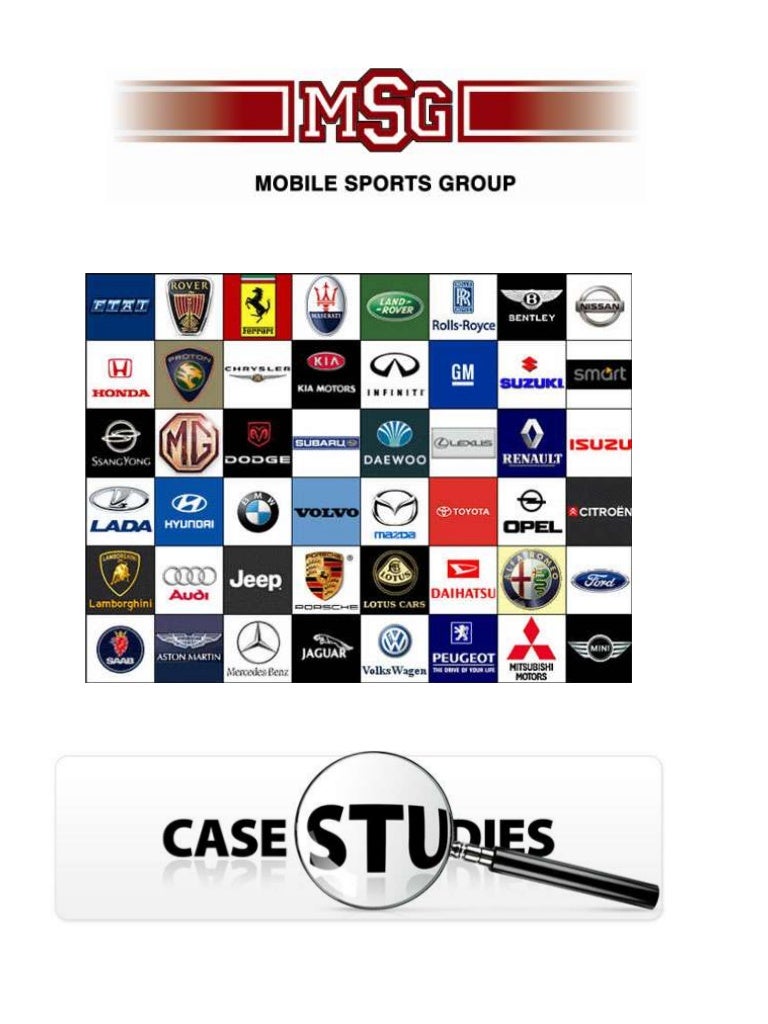 Mobile Sports Group Automotive Case Studies