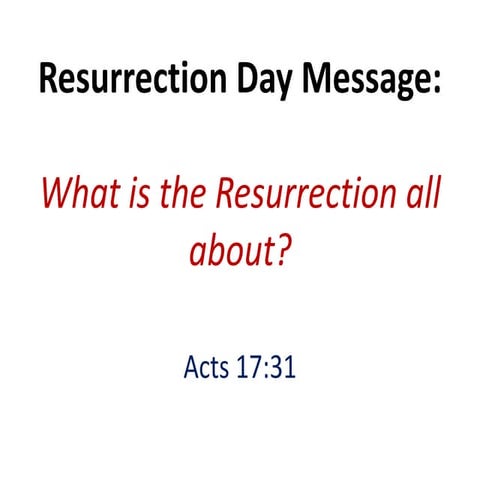 Msg Resurrection Message