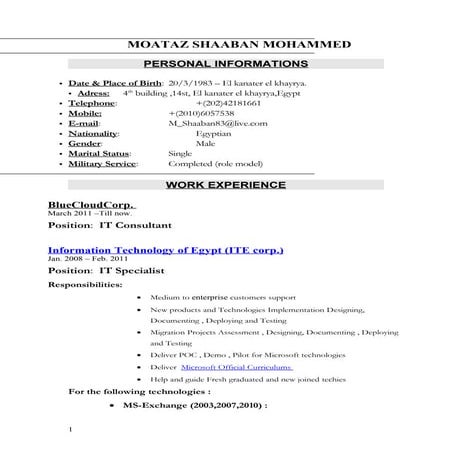 Mshaaban Cv