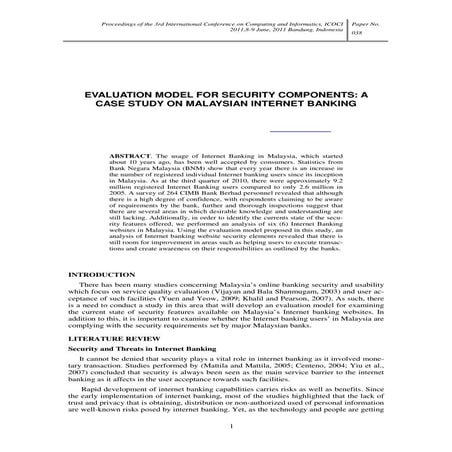 Internet Banking in Malaysia