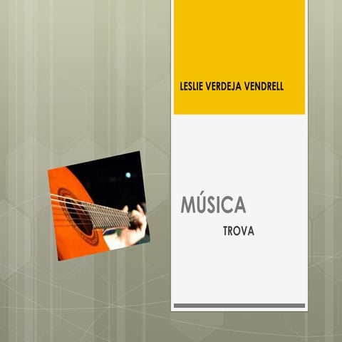 La importancia de la música trova | PPTX