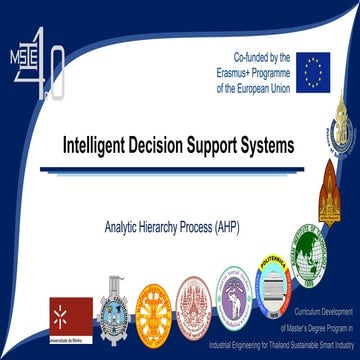 Intelligent decision support systems-SCT