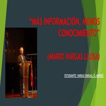 Más información, menos conocimiento | PPTX