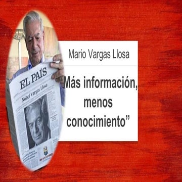 Articulo mas informacion, menos conocimiento, de | PPTX