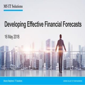 MSIT - Tips for effective forecasts