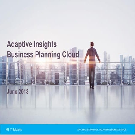 MSIT Adaptive Insights Brochure 2018