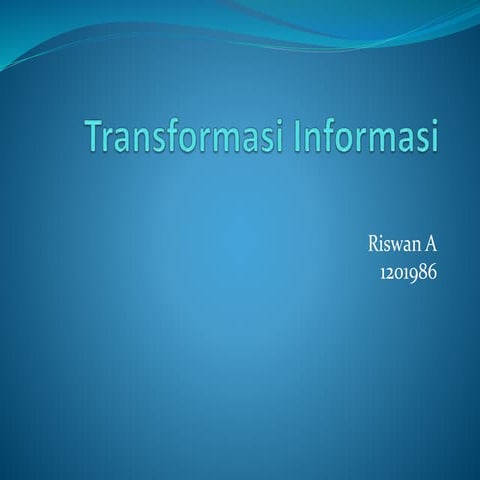 Transformasi informasi