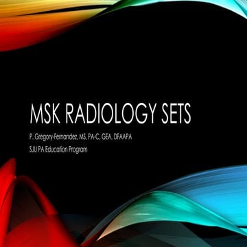 MSK Radiology Sets of fractures xrays AP and PA view | PPTX