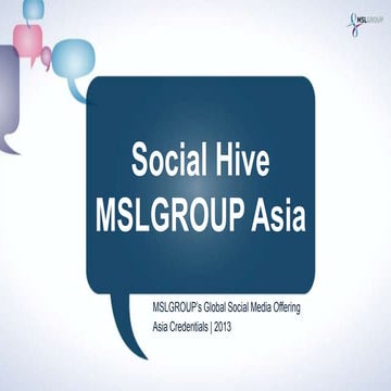 Introduction to MSLGROUP Asia Social