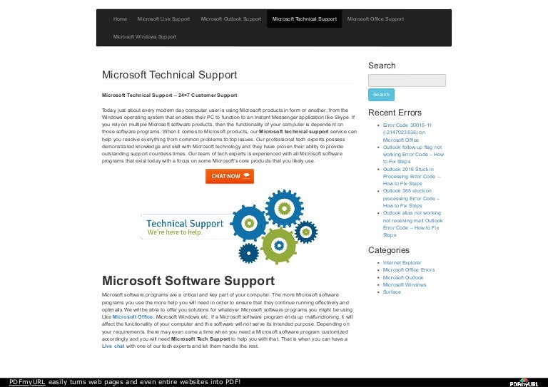 Microsoft Technical Support Guide